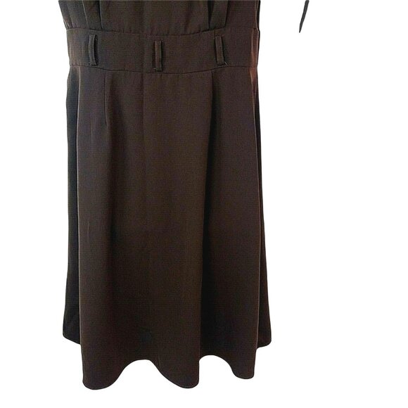Chadwicks Brown Dress Womens Size 12 Retro Style - Picture 5 of 8